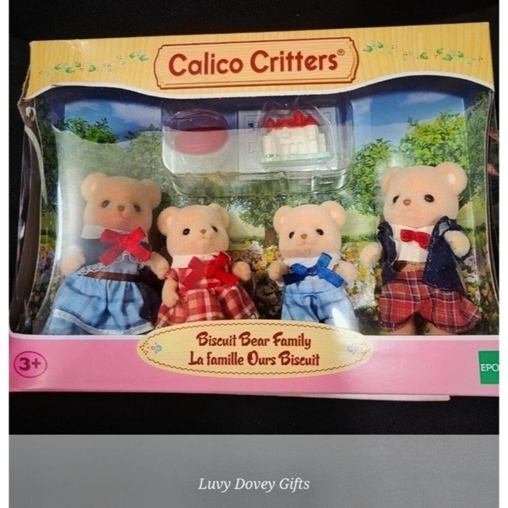 Calico Critters Sylvanian Families Biscuit Bear Family